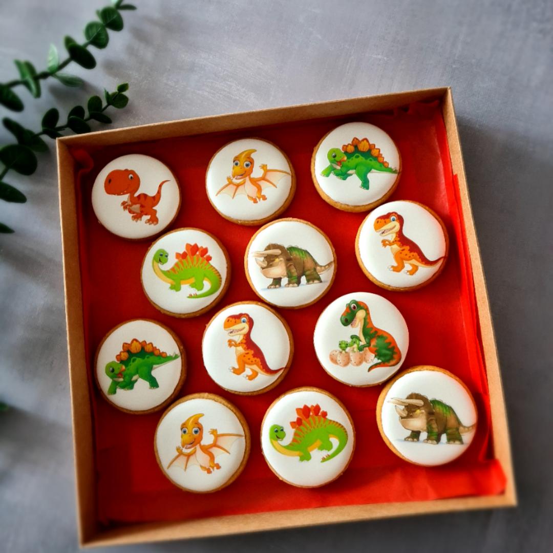Dekoruoti imbieriniai sausainiai "Dinozaurai - 1"