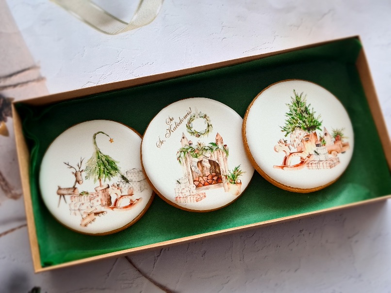 Dekoruoti imbieriniai sausainiai "Kalėdos" 23